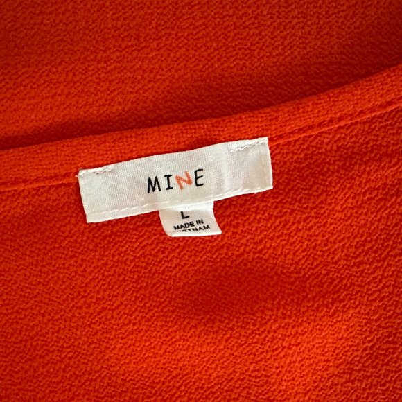 Red/Orange Summer Top with Should Cut-Outs - Picture 6 of 6